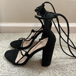 Black high heels